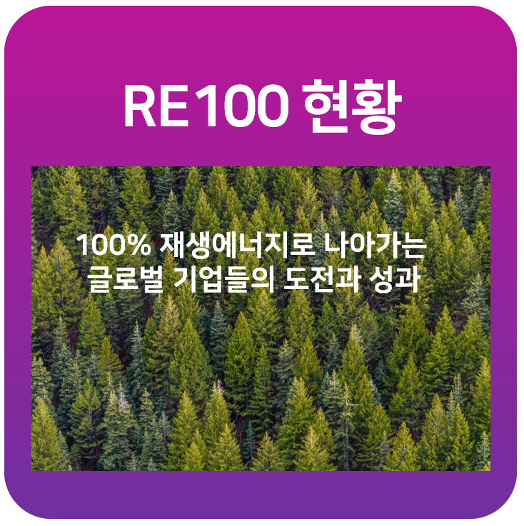 RE100 현황 : 100% 재생에너지로 나아가는 글로벌 기업들의 도전과 성과