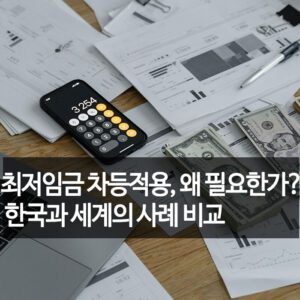 최저임금 차등적용, 왜 필요한가? 한국과 세계의 사례 비교